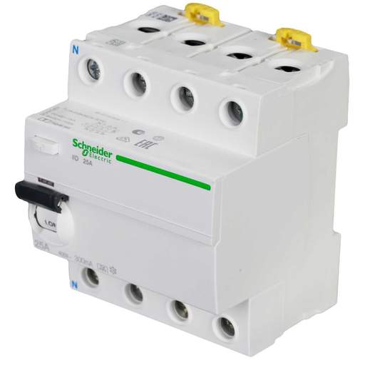 Schneider Acti9 25A 4 Pole 300mA Type A RCD
