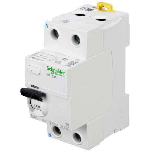 Schneider Acti9 63A 2 Pole 300mA Type A Selective Time Delay RCD