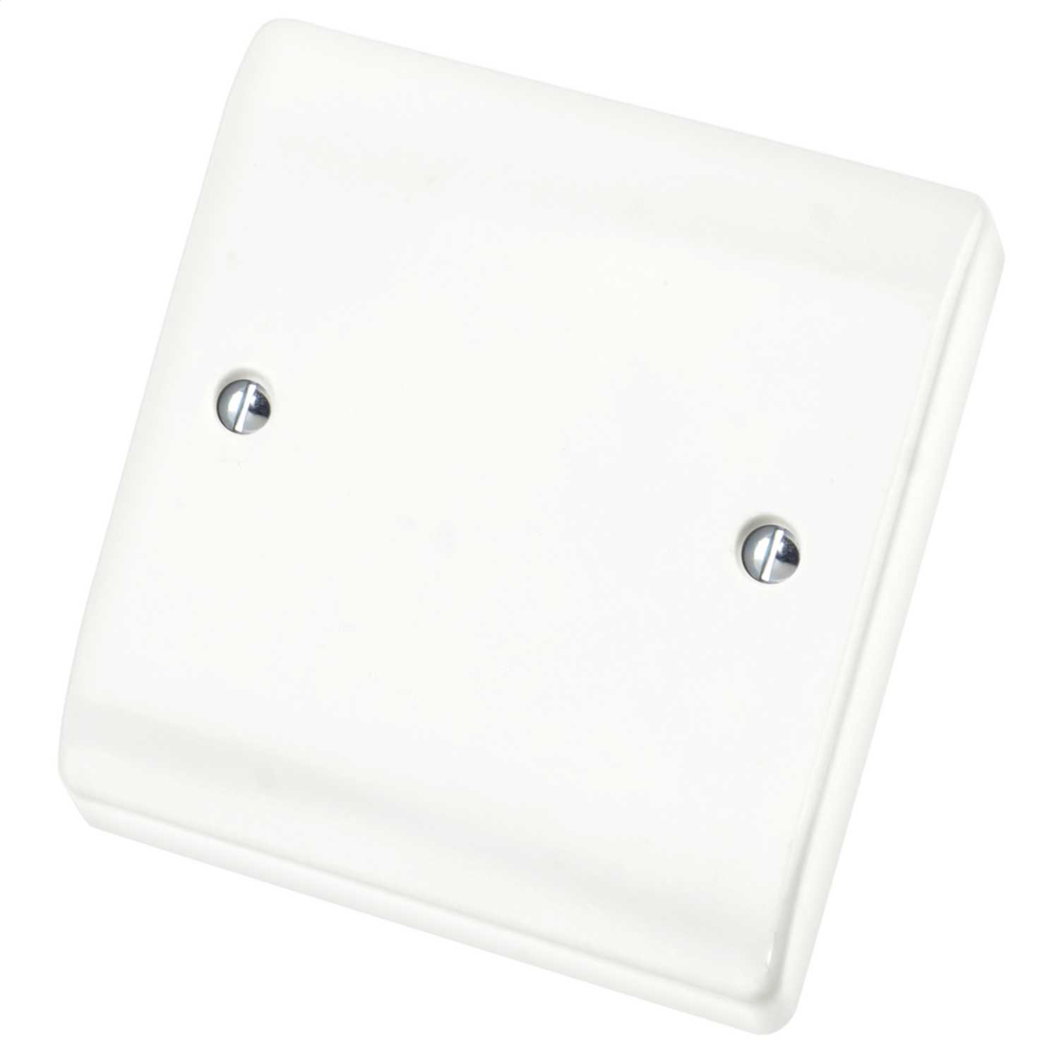 Scolmore Click Curva 1 Gang Blank Plate White (CCA060) | CEF