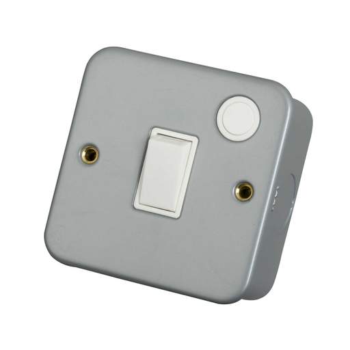 Scolmore Click Essentials 20A DP Switch Metal Clad