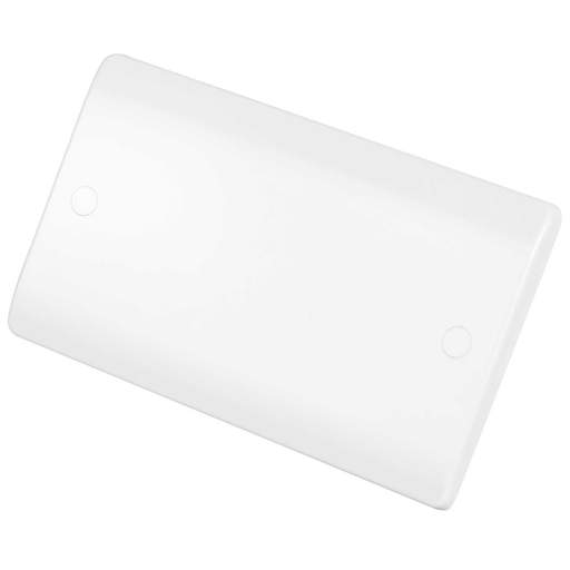 Scolmore Click Mode 2 Gang Blank Plate White