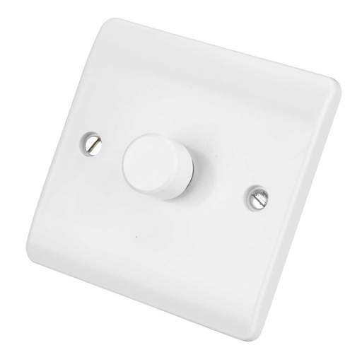 Scolmore Click Mode 1 Gang 2 Way 100W Dimmer Switch White
