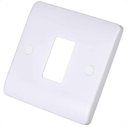Scolmore Click Gridpro Mode 1 Gang Front Plate White