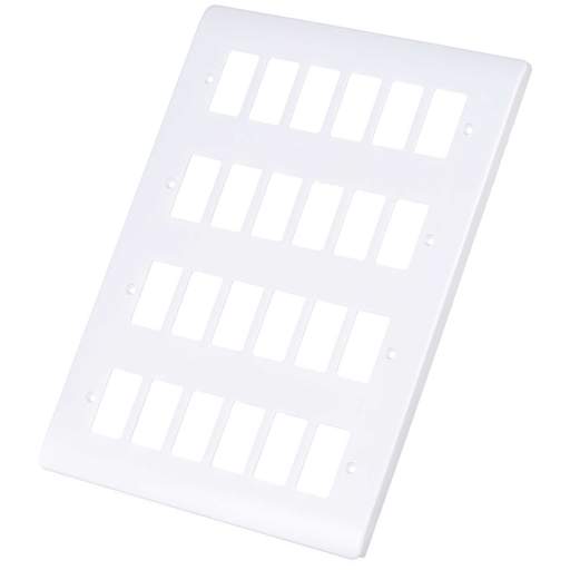 Scolmore Click Gridpro Mode 24 Gang Front Plate White