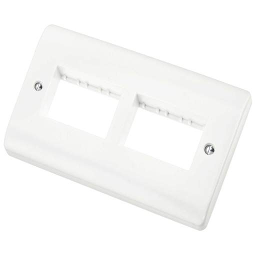 Scolmore Click Mode 2 Gang 6 Module (3+3) Minigrid Front Plate