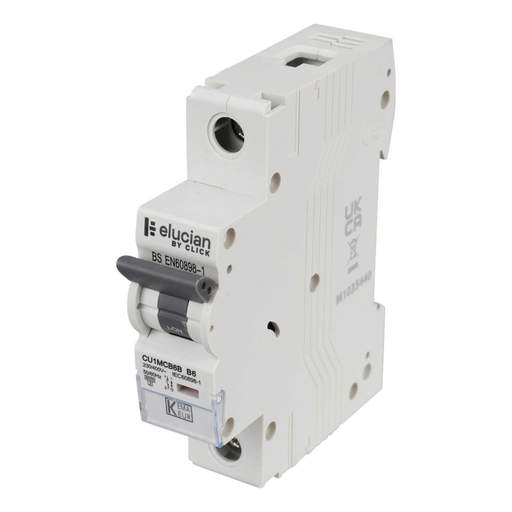 Scolmore Click Elucian 6A Single Pole 6kA B Curve MCB