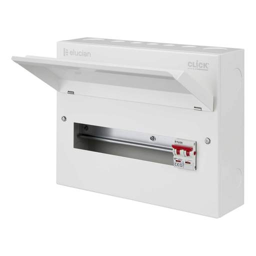 Scolmore Click Elucian 14 Way 100A Isolator Incomer Metal Clad Consumer Unit