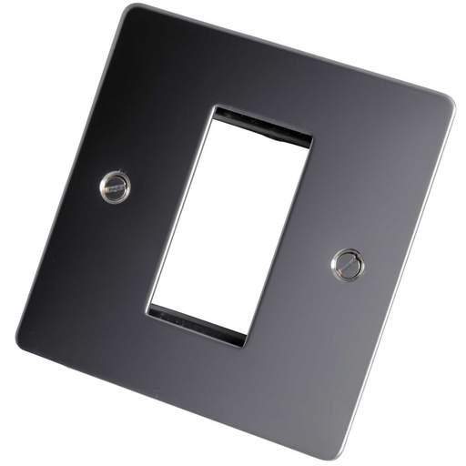 Scolmore Click Define 1 Gang 1 Euro Module Front Plate Polished Chrome
