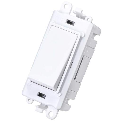 Scolmore Click Gridpro 20A 2 Way Switch Polar White