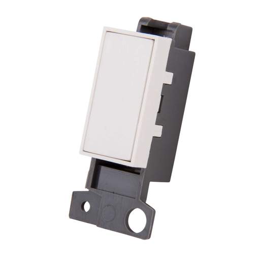 Scolmore Click Mini Grid 1 Module Blank Polar White