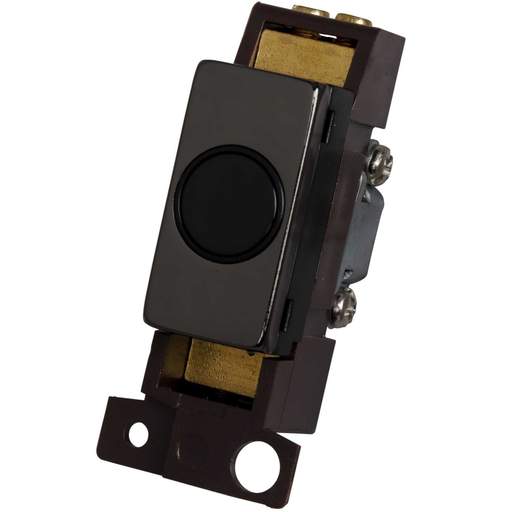 Scolmore Click Mini Grid 20A Flex Outlet Module Black Insert Black Nickel