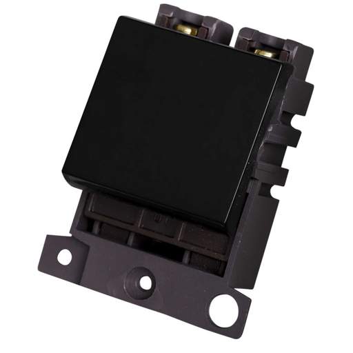 Scolmore Click Mini Grid 20A Double Pole Switch Module Black