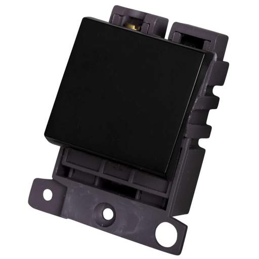 Scolmore Click Mini Grid 20A 2 Way Switch Module Black