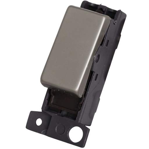 Scolmore Click Mini Grid 10A Intermediate Switch Module Pearl Nickel