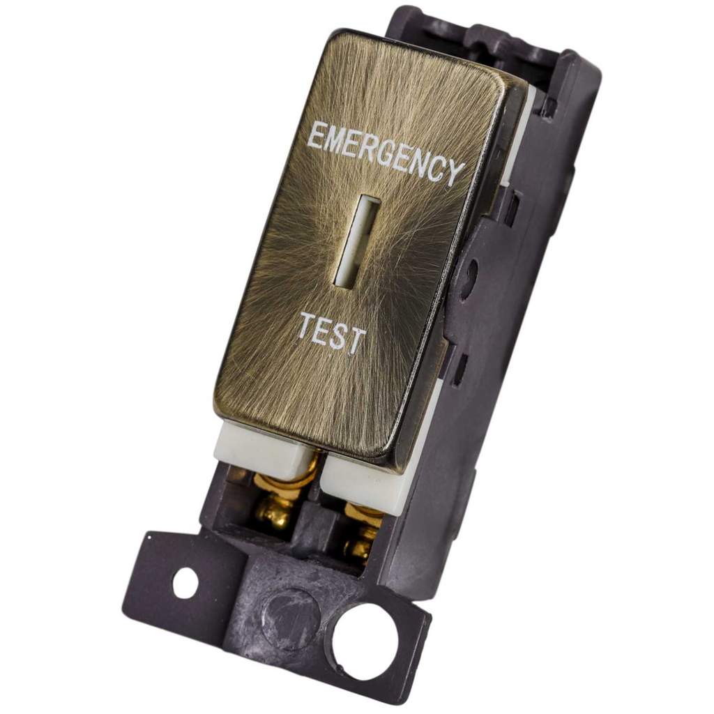 Scolmore Click Mini Grid 10A Double Pole Key Switch Module marked