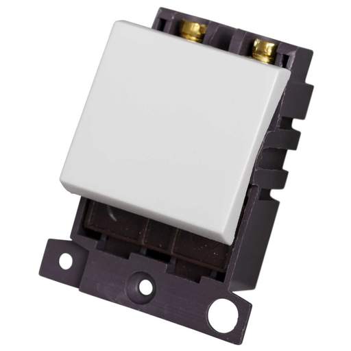 Scolmore Click Mini Grid 32A Double Pole Switch Module White