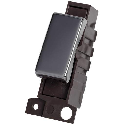 Scolmore Click Mini Grid 10A 3 Position Switch Module Polished Chrome