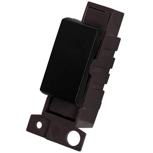 Scolmore Click Mini Grid 10A 3 Position Retractive Switch Module Black