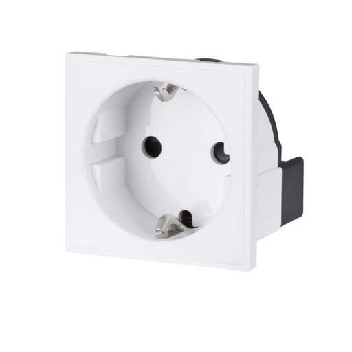 Scolmore Click New Media 16A European Schuko Socket Outlet Euro Module White