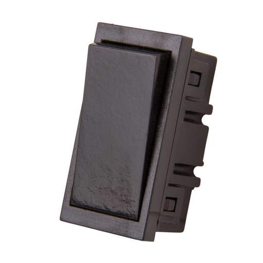 Scolmore Click New Media 20A Double Pole Euro Module Switch Black