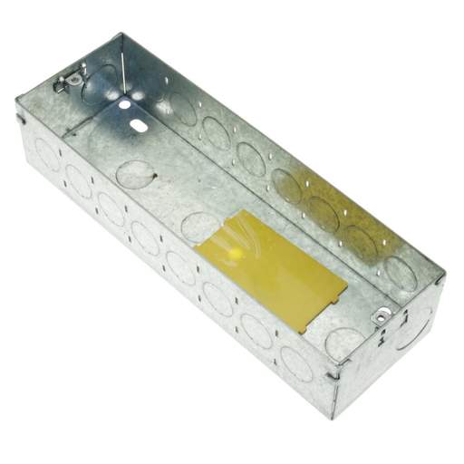 Scolmore Click New Media 8 Module Media Plate Back Box with movable divider plate