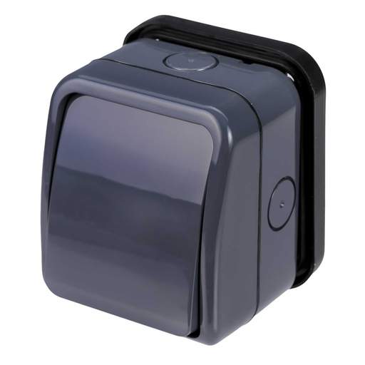 Scolmore 1 Gang Weatherproof Unfurnished Switch Enclosure with Minigrid Yoke IP66