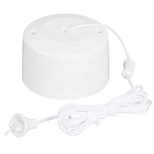 Scolmore Click Mode 10A 2 Way Ceiling Pull Switch White
