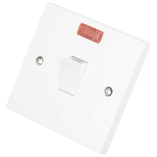 Scolmore Click Polar 20A DP Switch with Neon White