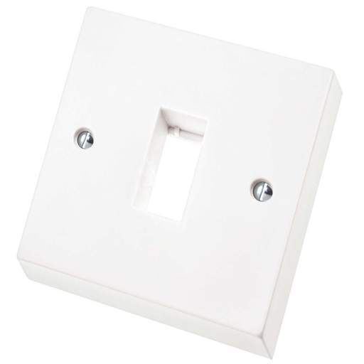 Scolmore Click Polar 1 Gang 1 Module Minigrid Front Plate White