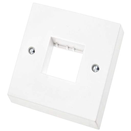 Scolmore Click Polar 1 Gang 2 Module Minigrid Front Plate White
