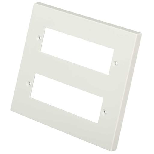Scolmore Click Polar 12 Gang Minigrid Plate White