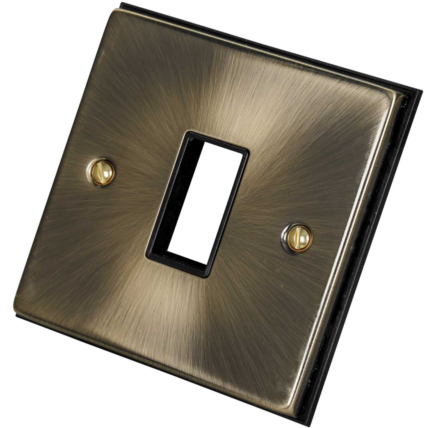 Scolmore Click Deco 1 Gang 1 Module Front Plate Black Insert
