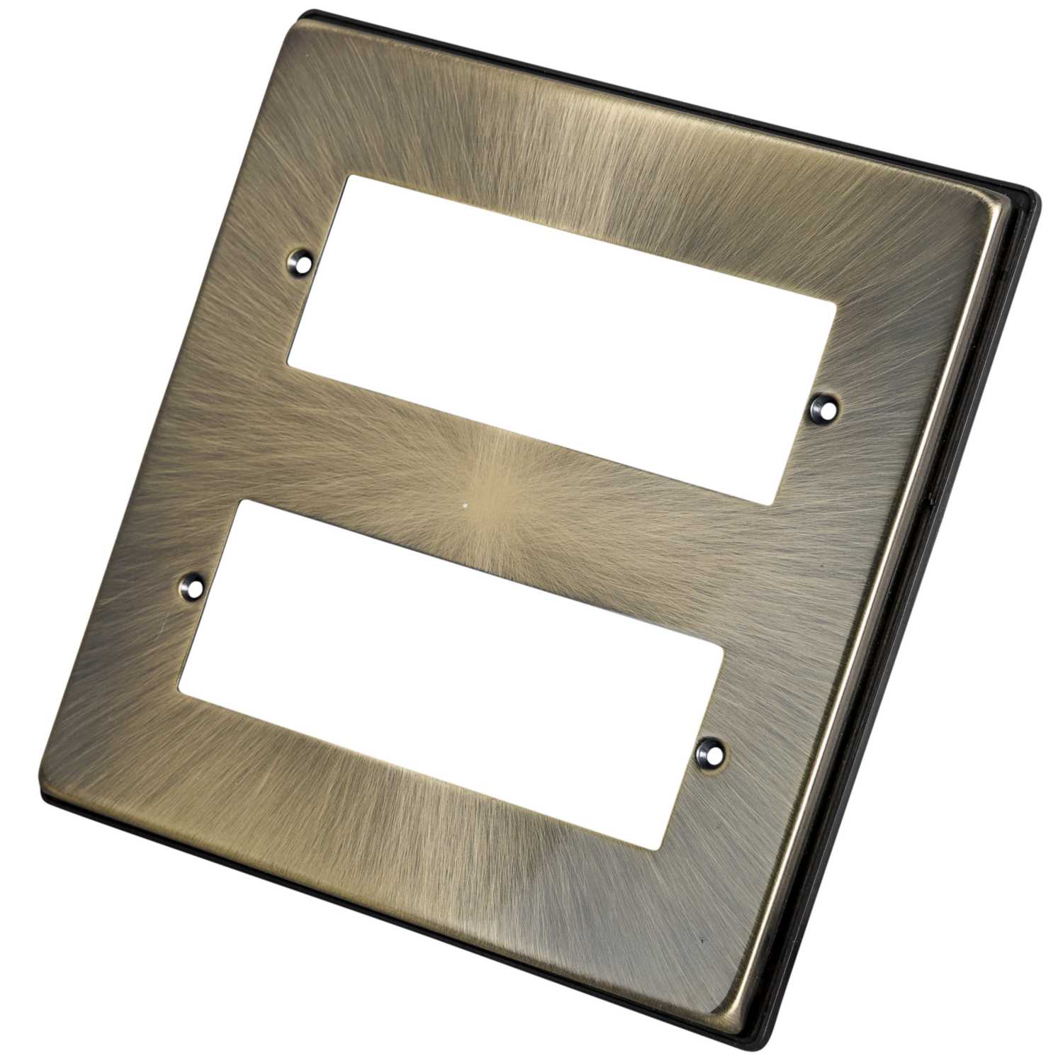 Scolmore Click Deco 12 Module Front Plate Antique Brass (VPAB512