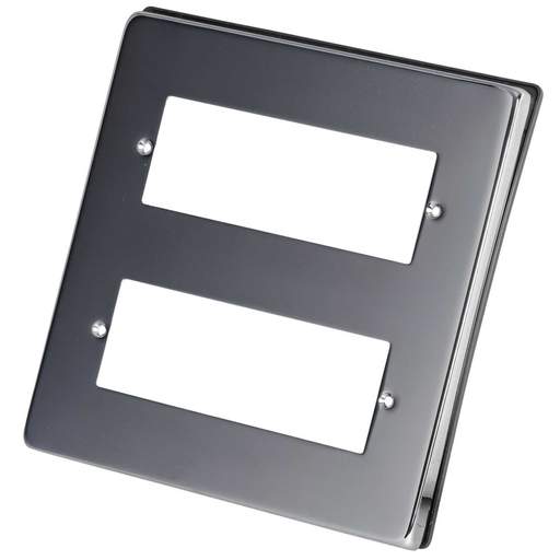 Scolmore Click Deco 12 Module Front Plate Polished Chrome