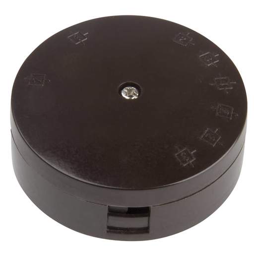 Scolmore Click 20A Junction Box Selective Entry 4 Terminal Brown