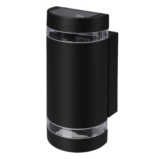 Searchlight Sheffield GU10 2 Light Outdoor Curved Wall Light Black