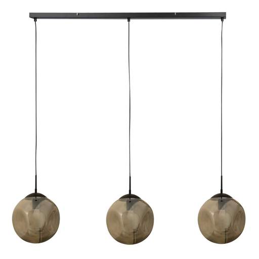 Searchlight Punch 3 Light Bar Pendant with Champagne Glass Shades
