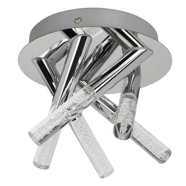 Searchlight Bubbles 5 Light LED Bathroom Ceiling Light Chrome 3000K ...