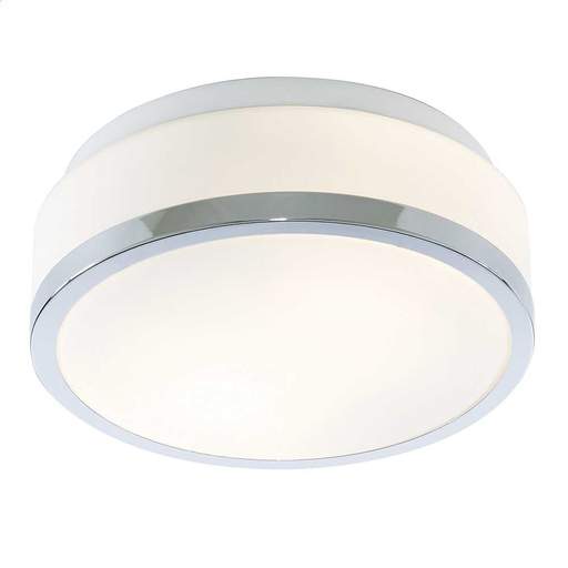 Searchlight 2 Light Flush Ceiling Light Polished Chrome