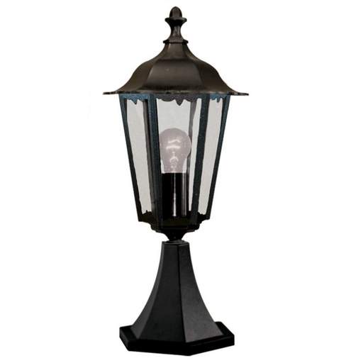 Searchlight Alex IP44 Outdoor Pedestal Black