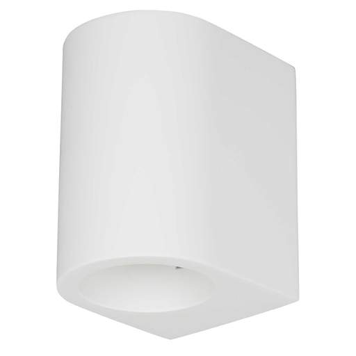 Searchlight Gypsum G9 Curved Plaster Wall Light White