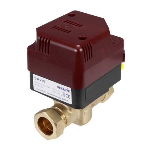 Secure Z222 22mm 2 Port Motorised Valve