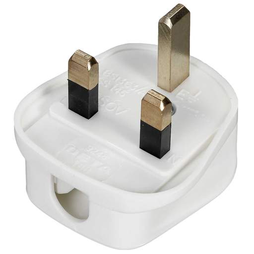 LGA Selectric 13A 3 Pin Resilient Plug Top White