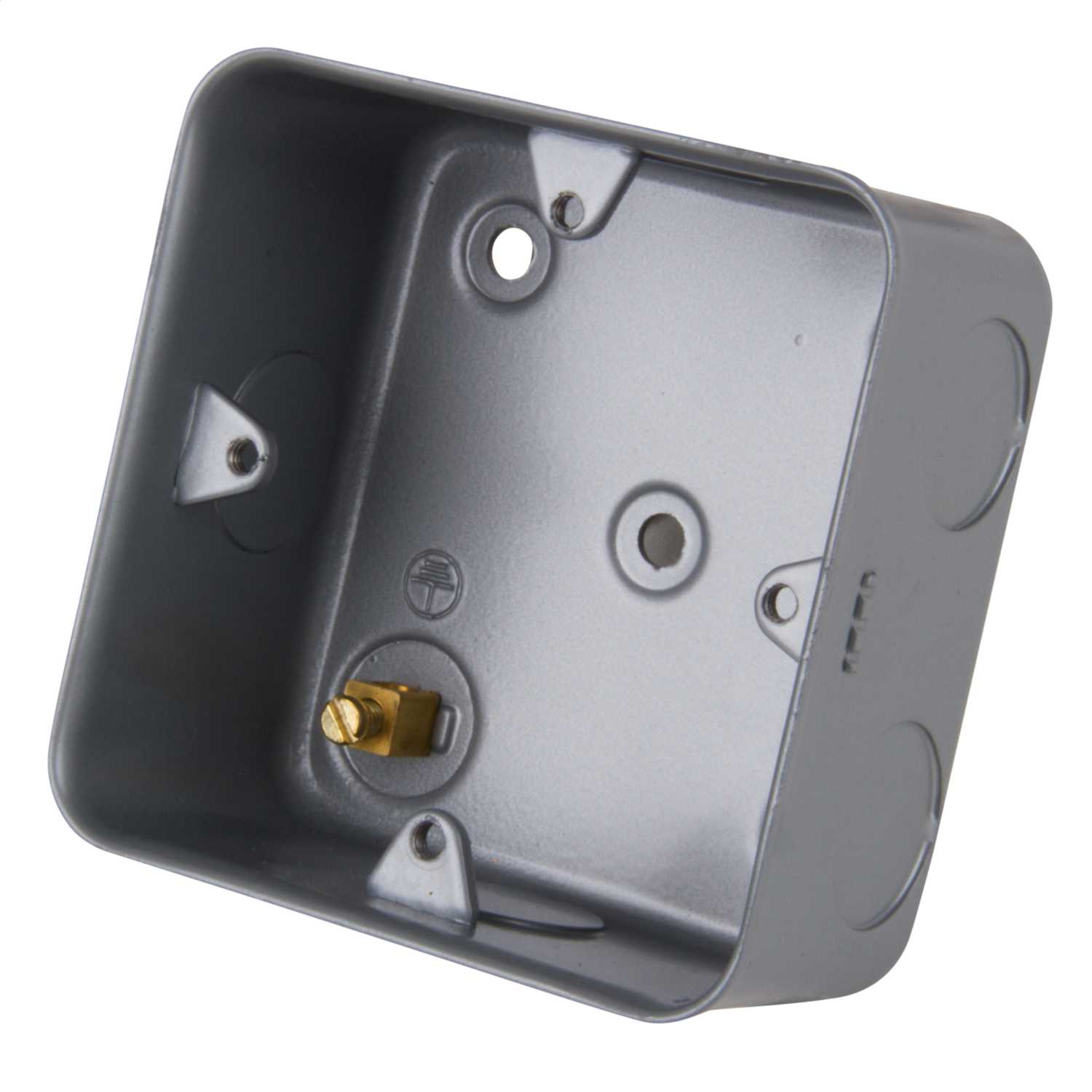 LGA Selectric 1 Gang 42mm Surface Mounting Box Metal Clad (LG828MB