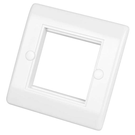 LGA Selectric 1 Gang 2 Euro Module Front Plate White