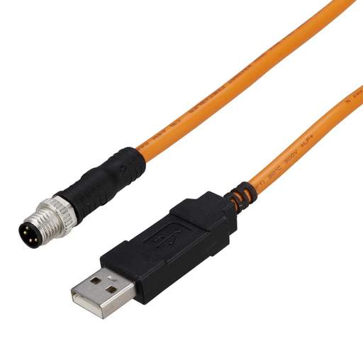 Sick DSL-8U04G02M025KM1 2m 4 Pin M8 Socket to USB-A Connector Cable