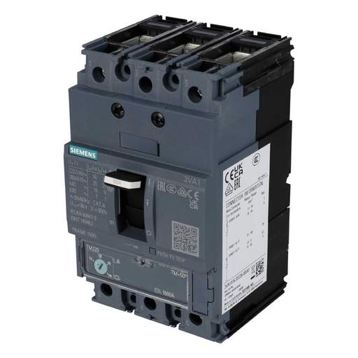 Interruttore Scatolato Siemens 3VA1112-5EE36-0AA0 - Telaio 160 M, 3P, Nuovo (seconda Scelta).