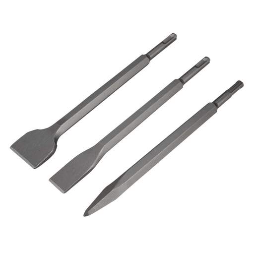 Silverline 3 Piece SDS+ Hex Chisel Set