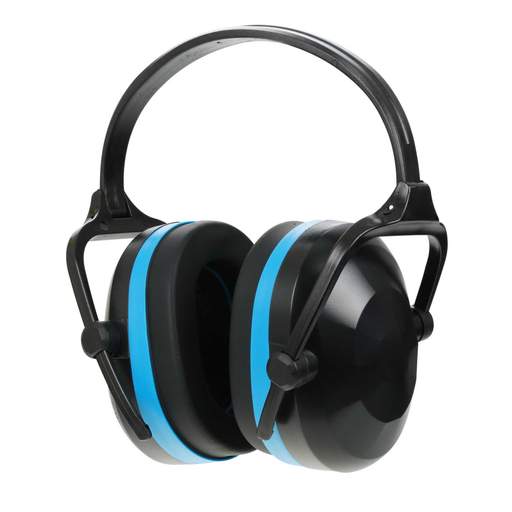 Silverline 30dB Folding Ear Defenders Black and Blue