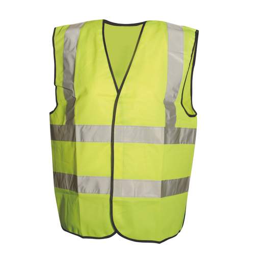 Silverline X Large Hi Vis Class 2 Waistcoat Yellow